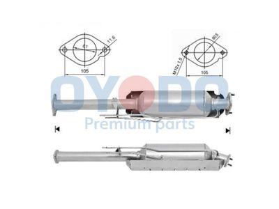 Dieselpartikelfilter - Sot-/partikelfilter, avgassystem OYODO 20N0018-OYO