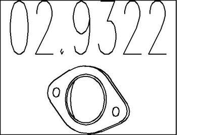 Packning, avgassystem - Packning, avgasrör MTS 02.9322