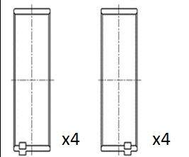 Vevaxellager - Vevstakslager FAI AUTOPARTS BB2053-STD