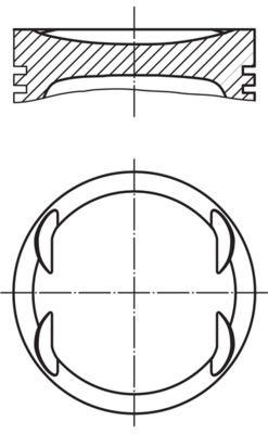 Kolv - Kolv MAHLE 011 69 00