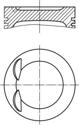 Kolv - Kolv MAHLE 028 PI 00134 000