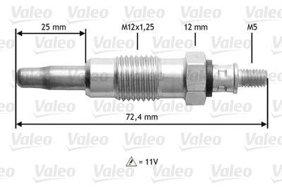 Glödstift - Glödstift VALEO 345119