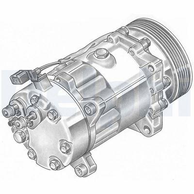 A/C-kompressor - Kompressor, klimatanläggning DELPHI TSP0155060