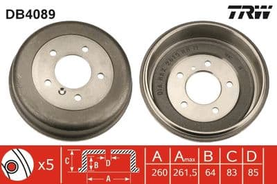 Bromstrummor - Bromstrumma TRW DB4089