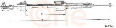 Spjällkabel - Gasvajer COFLE 92.11.0221