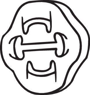 Gummirem, avgassystem - Gummilist, avgassystem BOSAL 255-853