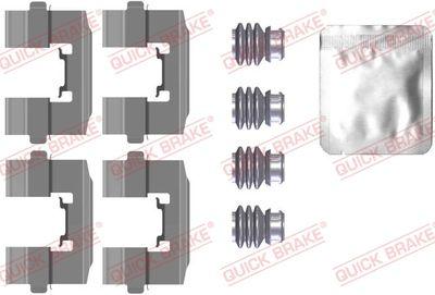 Bromssystem tillbehör - Tillbehörssats, skivbromsbelägg QUICK BRAKE 109-0115