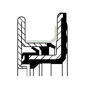 Axeltätning, differential - Oljetätningsring, differential CORTECO 19035533B