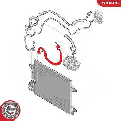 Luftkonditioneringsrör - Högtrycksledning, klimatanläggning ESEN SKV 43SKV549