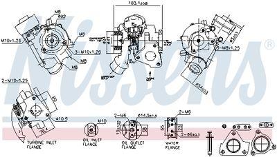 Turboladdare - Laddare, laddsystem NISSENS 93636