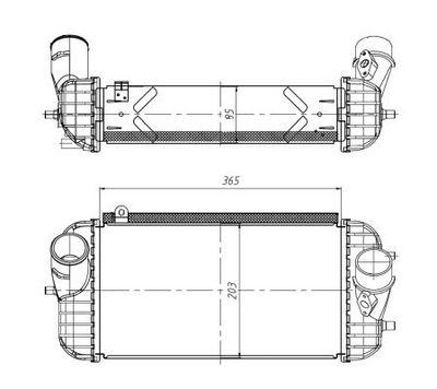 Intercooler - Laddluftkylare NRF 309066