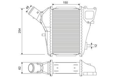 Intercooler - Laddluftkylare VALEO 818686