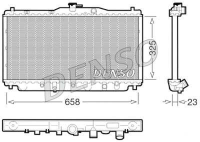 Kylare - Kylare, motorkylning DENSO DRM40001