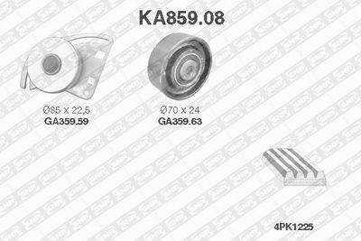 Poly v-remsats - Flerspårsremssats SNR KA859.08