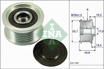 Frikopplingsnav - Frihjulskoppling, generator INA 535 0270 10