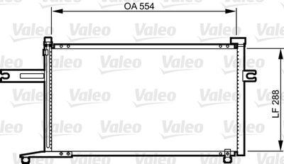 Kondensor - Kondensor, klimatanläggning VALEO 814300