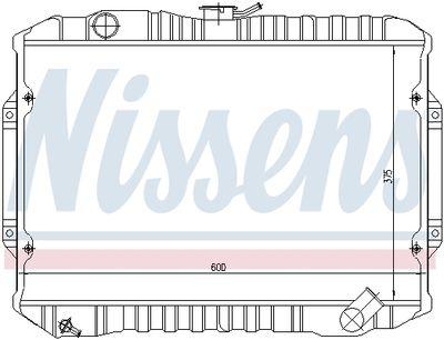 Kylare - Kylare, motorkylning NISSENS 62815