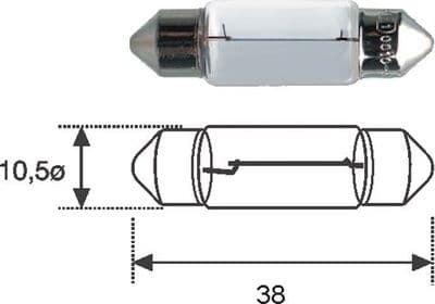 Nummerplåtslampa - Glödlampa, skyltbelysning MAGNETI MARELLI 009418100000