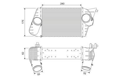 Intercooler - Laddluftkylare VALEO 817879