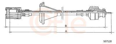 Hastighetsmätarvajer - Hastighetsmätaraxel COFLE 92.S07120