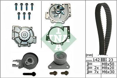 Vattenpump + kamremssats - Vattenpump + kuggremssats INA 530 0467 30