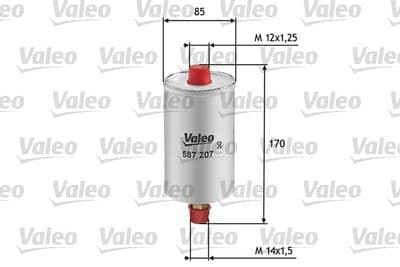 Bränslefilter - Bränslefilter VALEO 587207