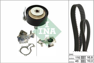 Vattenpump + kamremssats - Vattenpump + kuggremssats INA 530 0841 30