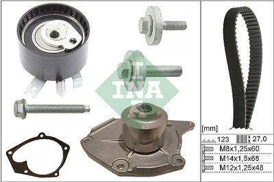 Vattenpump + kamremssats - Vattenpump + kuggremssats INA 530 0197 31