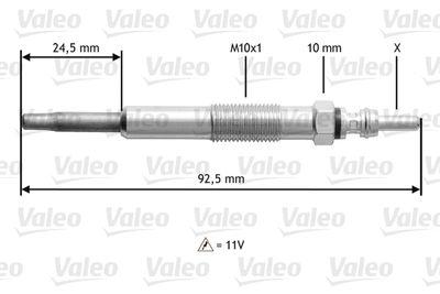 Glödstift - Glödstift VALEO 345109