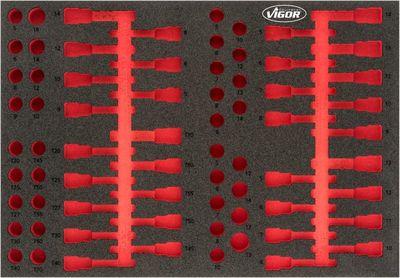 Verktygslådor - Skuminlägg, sortimentlåda VIGOR V4752