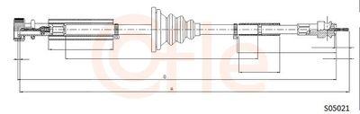Hastighetsmätarvajer - Hastighetsmätaraxel COFLE 92.S05021