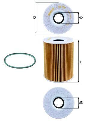 Oljefilter - Oljefilter KNECHT OX 254D4