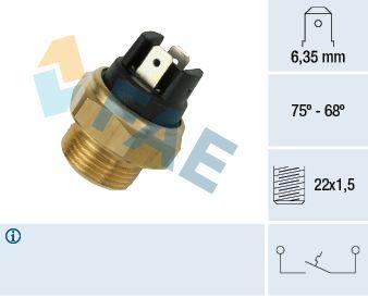 Temperaturfläkt, kylarradiatorfläkt - Termokontakt, kylarfläkt FAE 37480