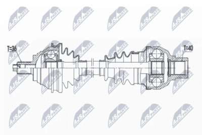 Drivaxel - Drivaxel NTY NPW-VW-174