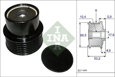 Frikopplingsnav - Frihjulskoppling, generator INA 535 0195 10