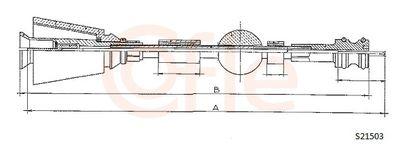 Hastighetsmätarvajer - Hastighetsmätaraxel COFLE 92.S21503