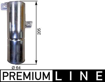 Torkfilter - Torkare,m klimatanläggning MAHLE AD 91 000P