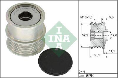 Frikopplingsnav - Frihjulskoppling, generator INA 535 0363 10