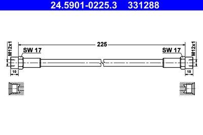 Kopplingsslang - Kopplingsslang ATE 24.5901-0225.3
