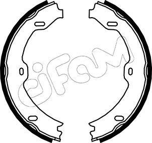 Handbroms delar - Bromsbackar, sats, parkeringsbroms CIFAM 153-243