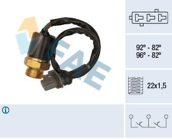 Temperaturfläkt, kylarradiatorfläkt - Termokontakt, kylarfläkt FAE 37870