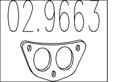 Packning, avgassystem - Packning, avgasrör MTS 02.9663