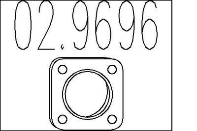 Packning, avgassystem - Packning, avgasrör MTS 02.9696