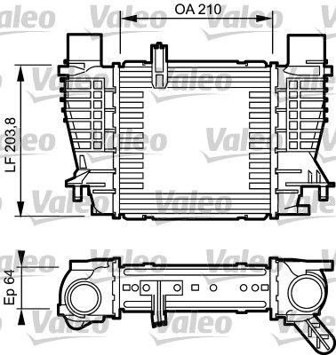 Intercooler - Laddluftkylare VALEO 817999