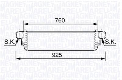 Intercooler - Laddluftkylare MAGNETI MARELLI 351319203480