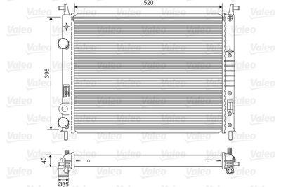 Kylare - Kylare, motorkylning VALEO 701597