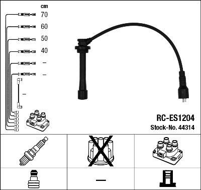 Tändkabel - Tändkabelsats NGK 44314