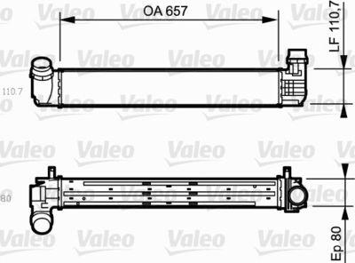 Intercooler - Laddluftkylare VALEO 818870