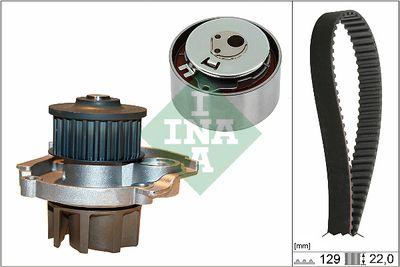 Vattenpump + kamremssats - Vattenpump + kuggremssats INA 530 0462 30