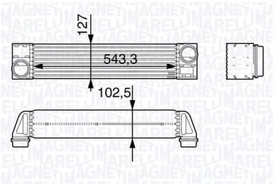 Intercooler - Laddluftkylare MAGNETI MARELLI 351319202650